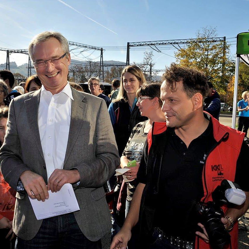 kkl-Lauf leibstadt im kernkraftwerk mit CEO pfeiffer fotohaefeli fotograf