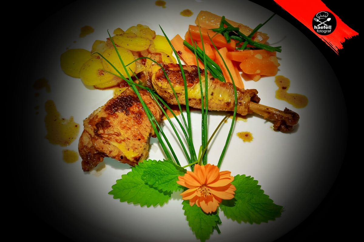 poulet, poularde, pouletschenkel, fotohaefeli, food blogger, roti a la fermier
