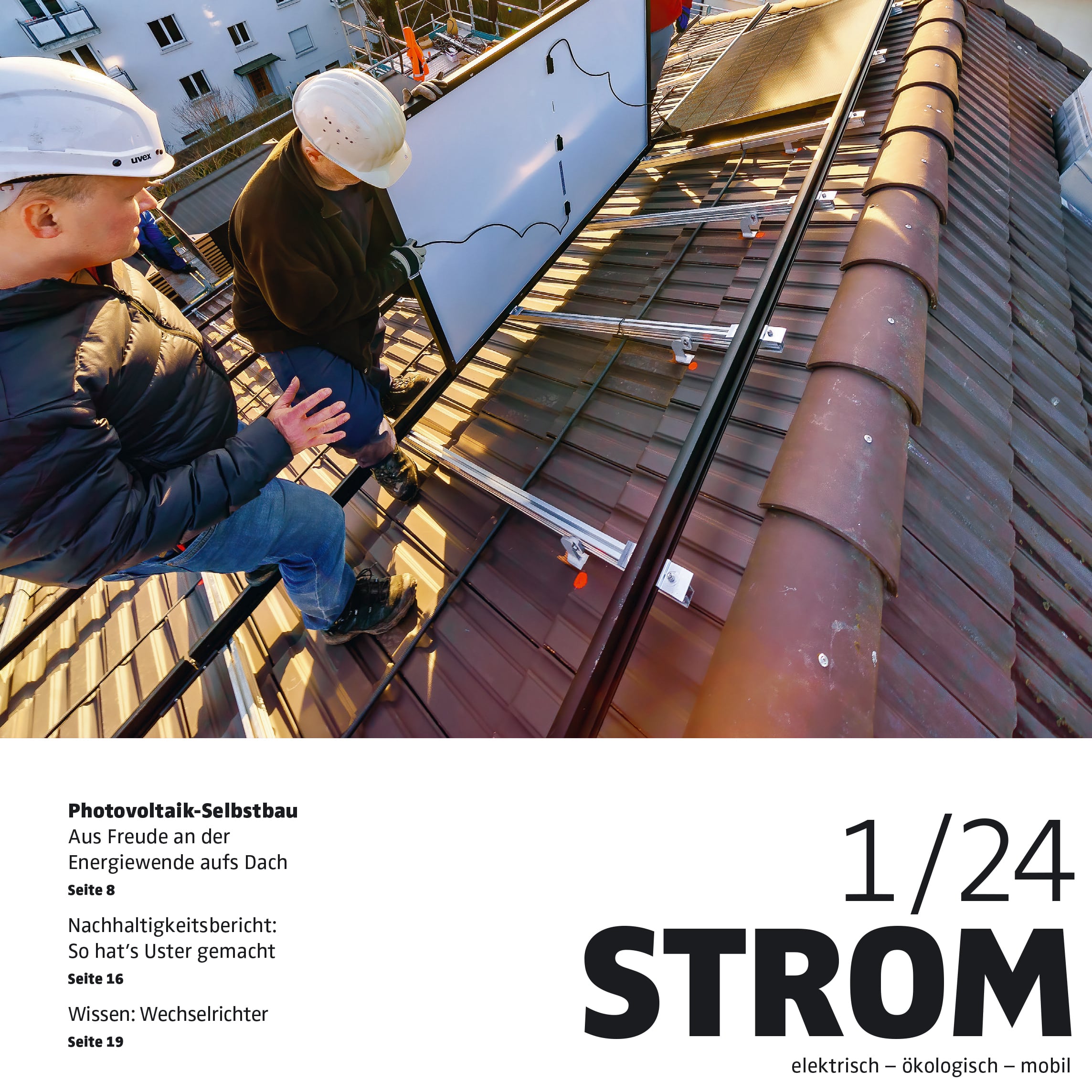 Stromreportage für infel solarpanelmontage solarteur