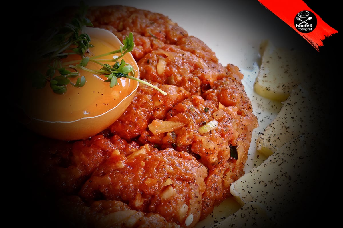 Tartare du boeuf, rindertatat, tartar, rindstartar, fotohaefeli, food photographer